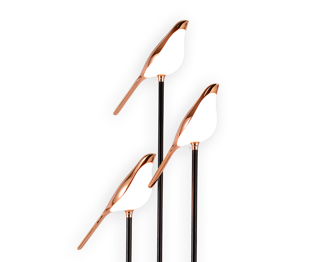 08446-F,33 Торшер Арси черный/золото