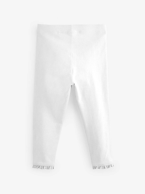 Легинсы с оборками для девочки Next 521-320, Белый