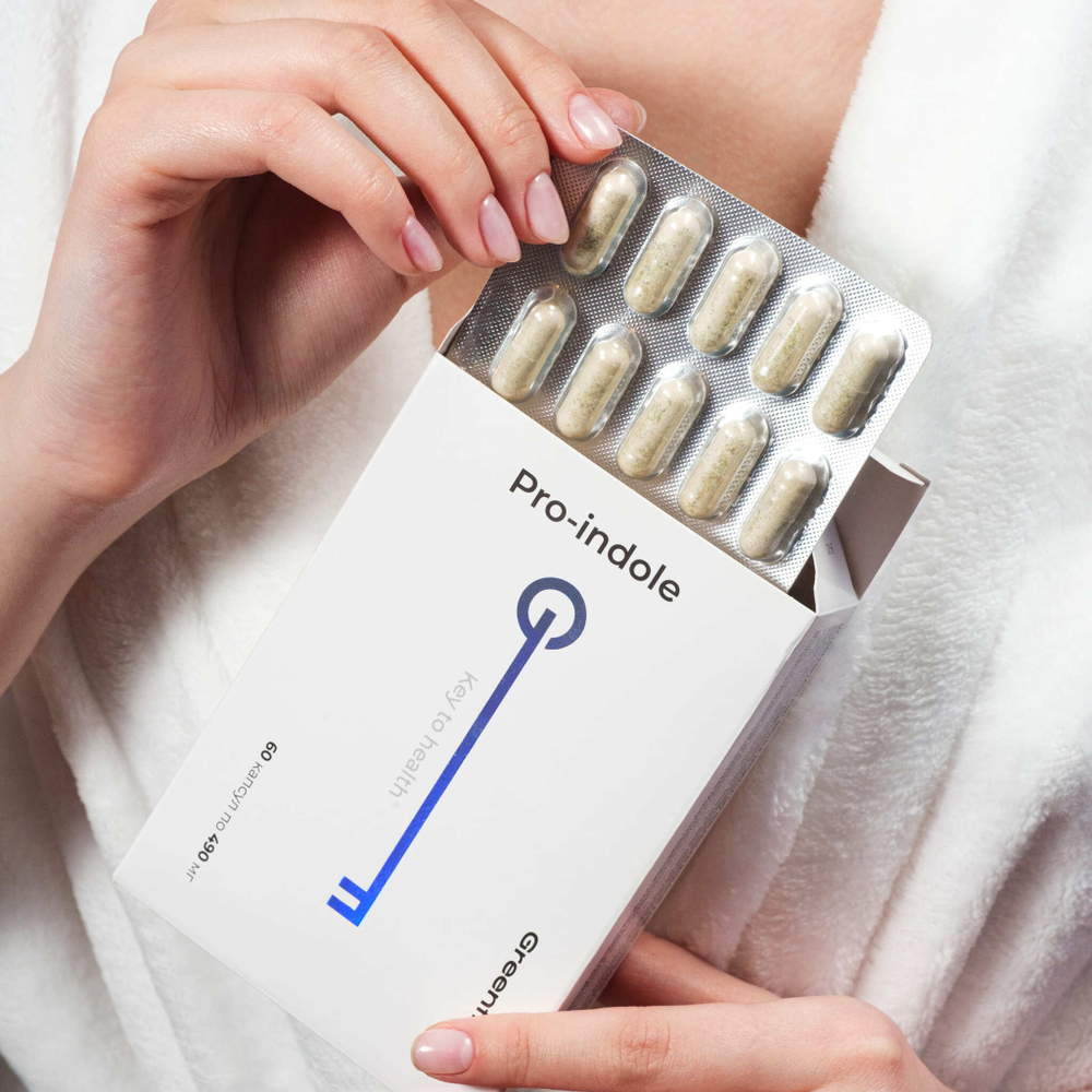 Greenflash Greenflash Pro-indole Про-индол для гормонального здоровья, 60 капсул