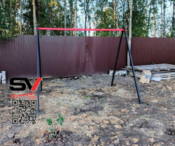 Монтаж уличных качелей Sv Sport