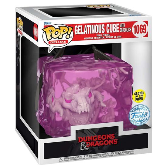 Фигурка Funko POP! Deluxe D&D Gelatinous Cube with Dracolich (GW) (Exc) (1069) 84422 / Фигурка Фанко ПОП! по мотивам вселенной "Подземелья и Драконы", Желатиновый куб
