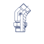 Штуцер FRG45 DL12 BSP 3/8 (корпус)