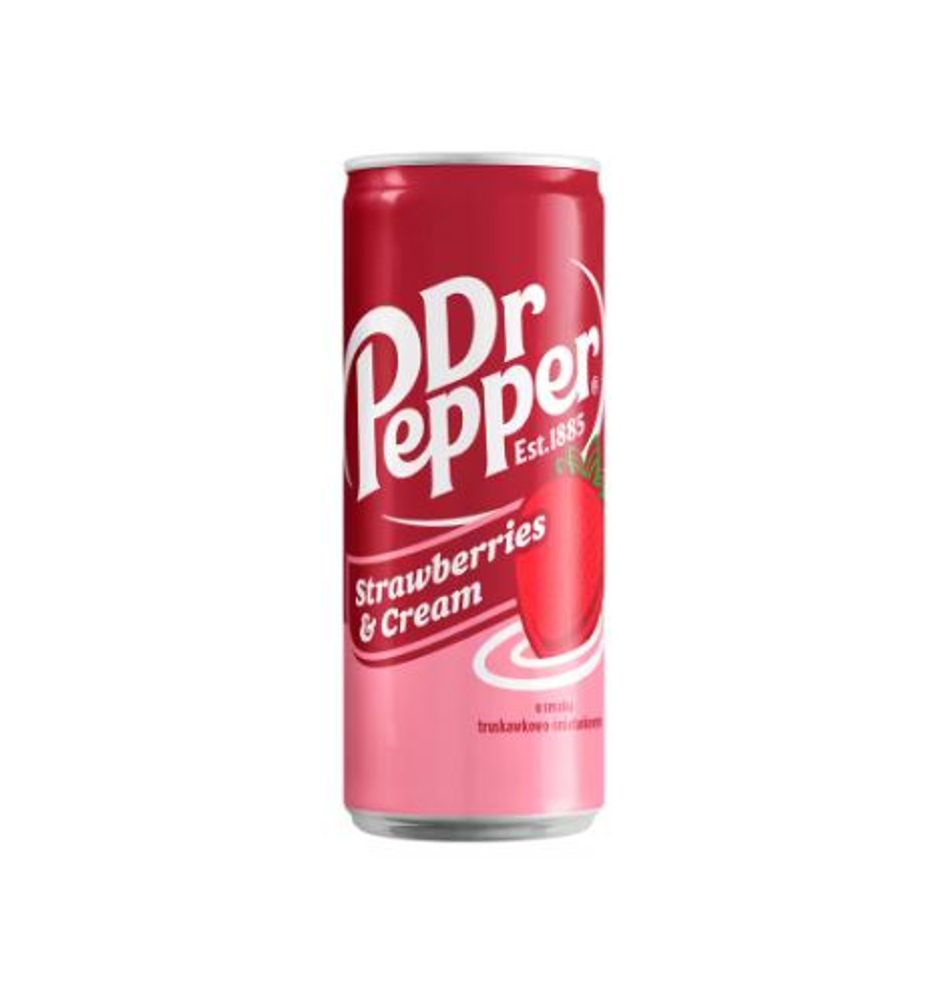 Газ.напиток Dr.Pepper STRAWBERRY&amp;CREAM 330мл