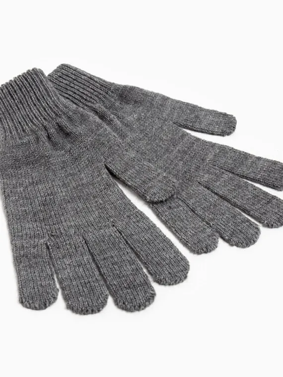 Перчатки женские, цвет графитовый, размер 18