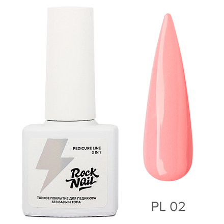 Однофазный гель-лак для педикюра RockNail Pedicure Line 02 Walk in My Shoes, 6 мл