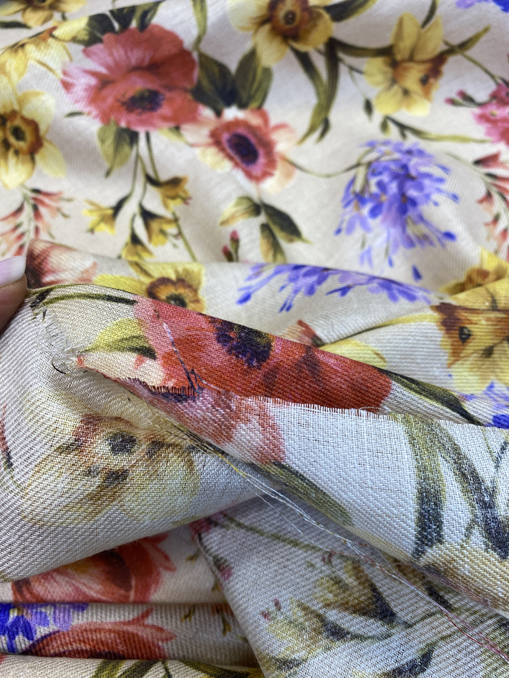 Ткань платьевая (Италия) 100% шерсть ш-150см цена за 1 м