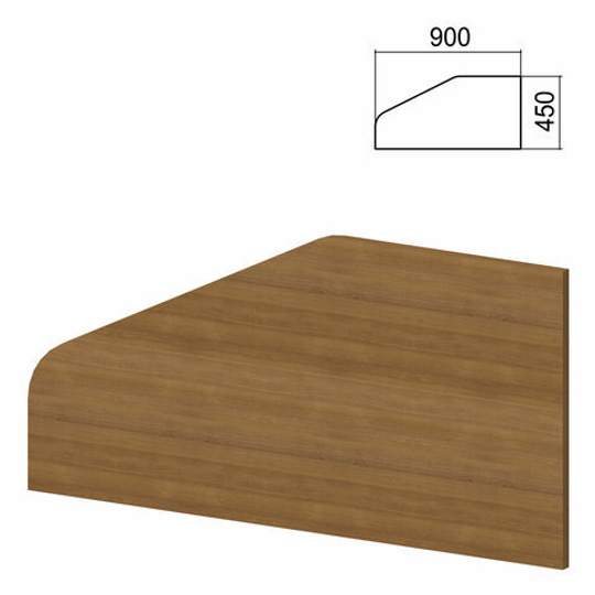 Экран-перегородка к столам "Арго" шириной 900, орех (КОМПЛЕКТ С ФУРНИТУРОЙ)