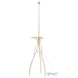 Светильник напольный торшер Нимфея с абажуром Сити-2 Кремовый