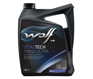Масло моторное полусинтетическое Wolf VitalTech 10W40 ULTRA  5 л