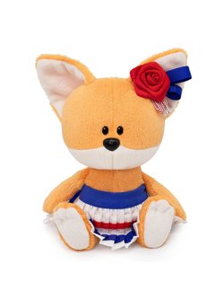 Мягкая игрушка Лисичка Лика в морской юбке 15см