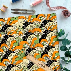 Ткань премиум сатин абстрактные волны