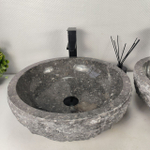 Раковина из мрамора ПАРА! Erozy Grey EM-64666 46*46*15 0185