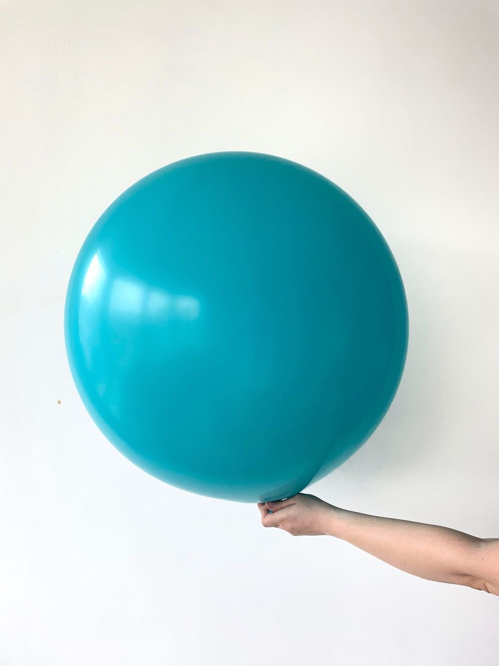 S шар гигант 24"/60 см пастель карибская синяя бирюза (БГ-90) 