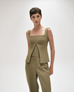 Корсетный -топ Оливковый