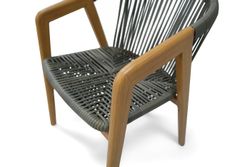 "Будапешт" стул из искусственного ротанга, цвет темно-серый