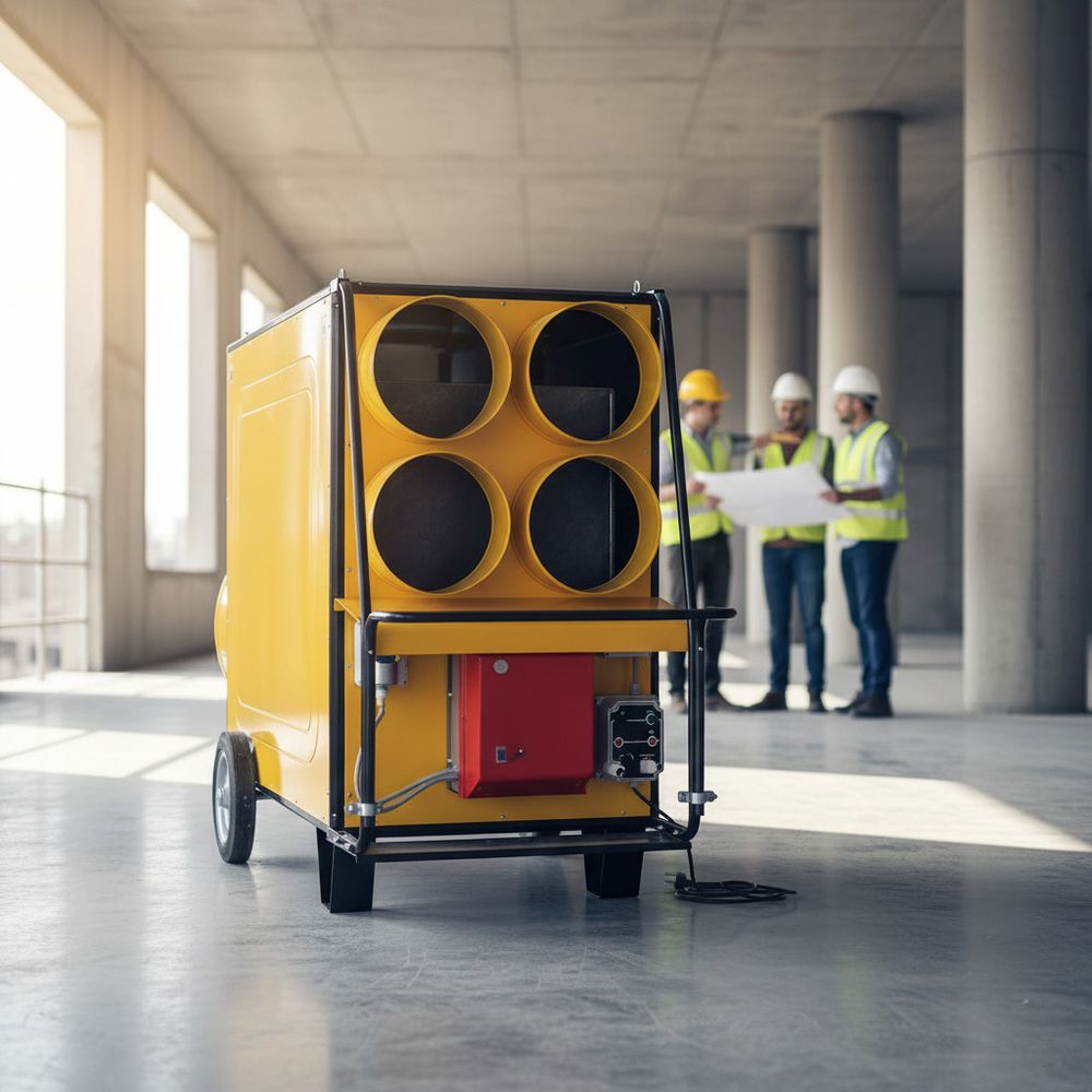 Тепловая пушка дизельная OURMASTER DV 580 - непрямого нагрева / 185 кВт / промышленная