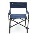 Кресло складное СЛЕДОПЫТ, 560х470х830 мм, сталь 22 мм, синий/2/