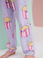 Пижама для девочки Next Q96-935, 3 шт., Серый, Голубой, Сиреневый