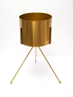 Кашпо металлическое на ножках 33 см