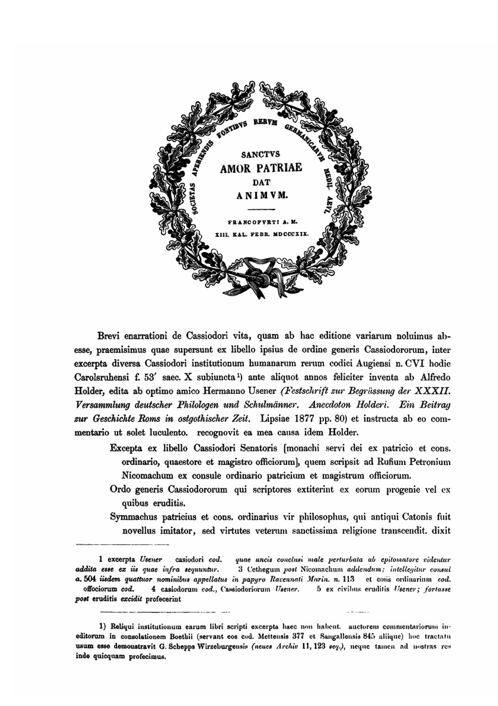 Cassiodori Senatoris Variae | Senator Cassiodorus