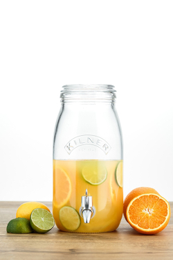 Диспенсер для напитков 3л в подарочной упаковке Kilner