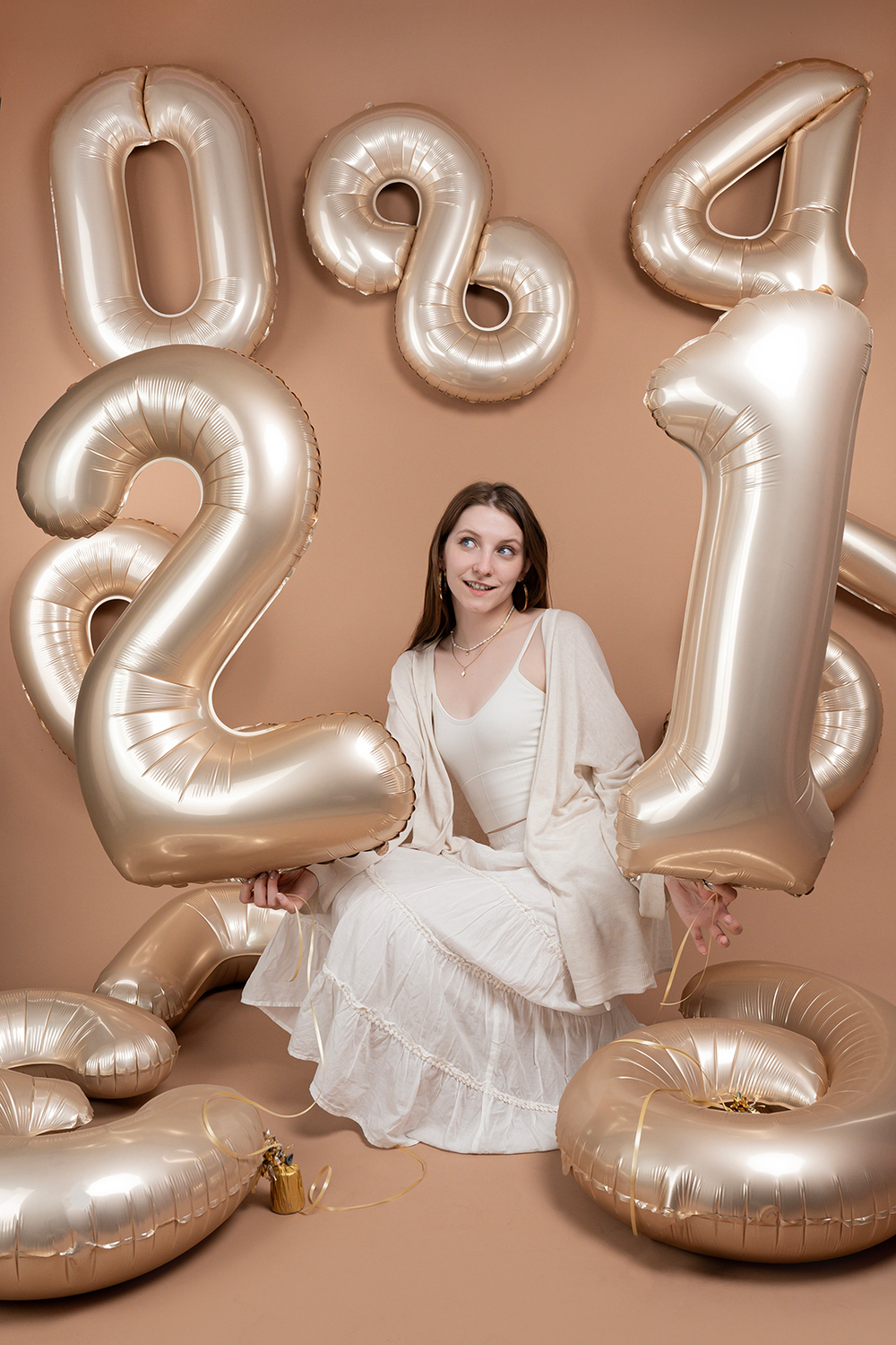 Цифра 8 Slim, Звездное Золото, Матовый в упаковке 40" Fm