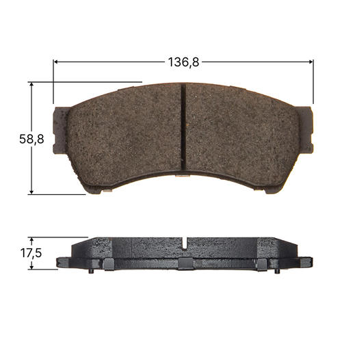 Колодки тормозные дисковые Avantech передние (противоскрипная пластина в компл.) AV293
