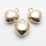 Подвеска Сердце, цвет золото, размер 14*11 мм, цена за 1 шт