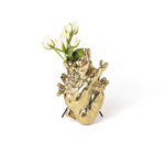Ваза Seletti Love in Bloom Gold (25 см)