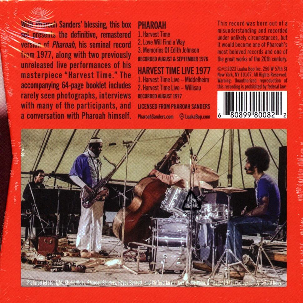 Pharoah Sanders - Pharoah - Deluxe 2LP Box 2023 виниловая пластинка