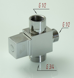 Переключатель для душа (дивертор) 3/4*1/2*1/2  ViEiR  (60/2шт)