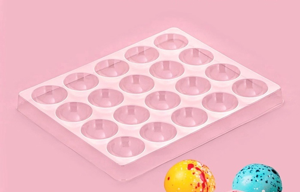 Пластиковая форма для шоколада "Полусфера" 23,5*18,8см