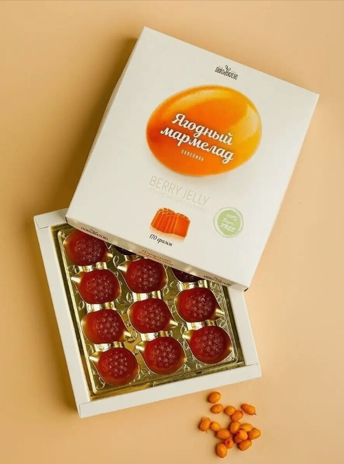 Мармелад Облепиховый / 170 г / без сахара / ТМ Дико Вкусно