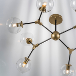 785083 Люстра BETA 8x40W E27 ЗОЛОТО/ЧЕРНЫЙ