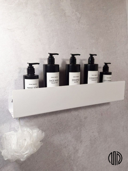 Полка настенная прямая белая MetaDec Side 50см