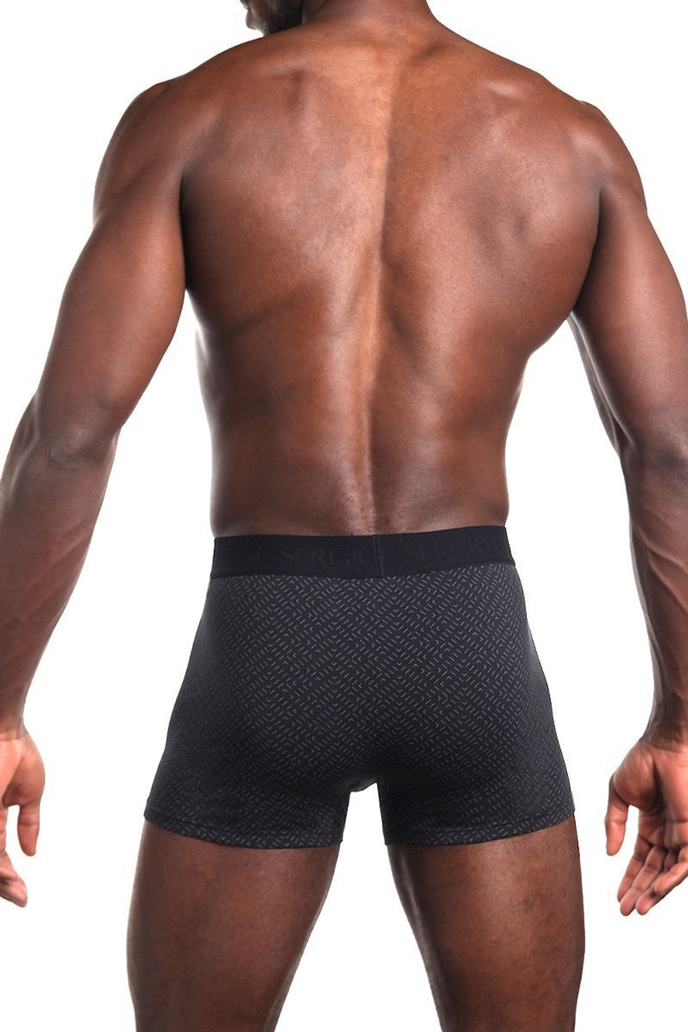 Трусы-боксеры в крапинку из высококачественного хлопка (Размер: XXXL) (Цвет: черный)