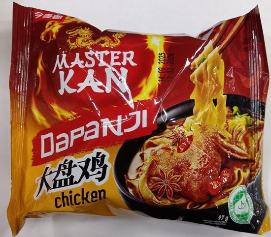 Лапша быстрого приготовления Мастер Кан Dapanji с курицей, 97 г (Китай)