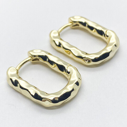 Ювелирные швензы Конго с позолотой, размер 20*15 мм, цена за пару