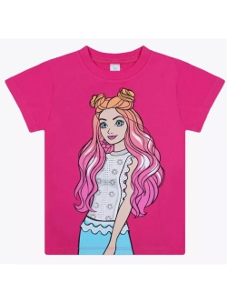 Футболка для садика и школы.девочка.набор 3 шт