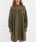 Льняное платье RIANI - оливковый(446520-4270)