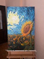 Картина маслом на холсте "День солнца" 80х50 см. Деревянный подрамник. Художник Наталия Осадчук