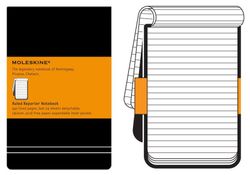 Блокнот Moleskine Reporter Pocket 90x140мм 192стр линейка твердая обложка черный (QP511)
