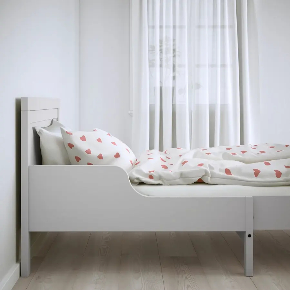 Кровать одноярусная - IKEA SUNDVIK/LURÖY/LURОY/СУНДВИК/ЛУРОЙ ИКЕА  , 80x200 см, белый