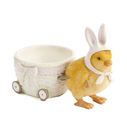 Декоративная фигура "Цыплёнок с корзиной"