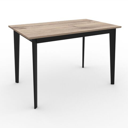 Стол "Нельсон 1100" арт. LND1100, ЛДСП Egger Premium Дуб Галифакс табак, ножки черные.