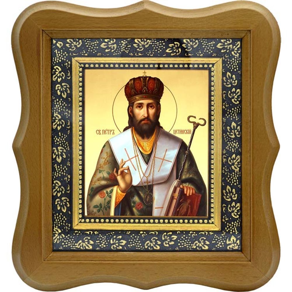 Петр Цетинский, Черногорский святитель. Икона на холсте.