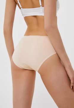 Трусы женские хлопковые слипы средней посадки (46 / бежевый / 46 / 46)