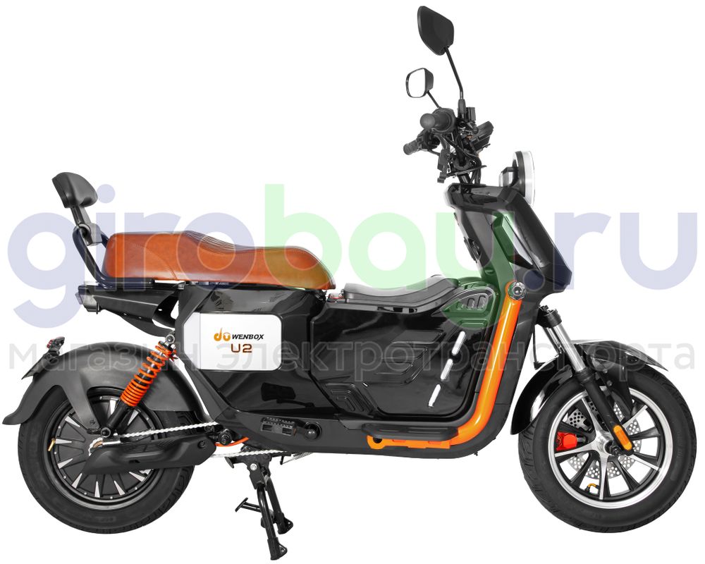 Электроскутер WENBOX U2 PRO 1500W (60V/45Ah) - Чёрный фото №5