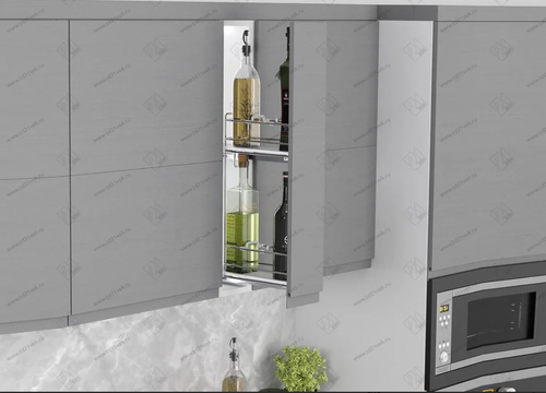 S-2910-C Бутылочница 150, Starax, в верхнюю базу, 2-х ярусная, (106х280х520 мм), направляющие Blum T