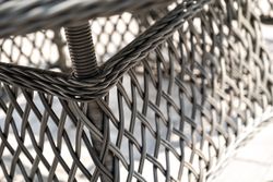 "Дольче" обеденная группа из искусственного ротанга, цвет графит